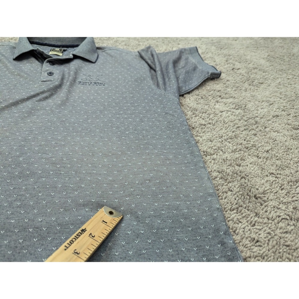 Vintage Gear For Sports Polo Shirt Mens Large Gray Moisture Wicking Golf - Picture 9 of 12